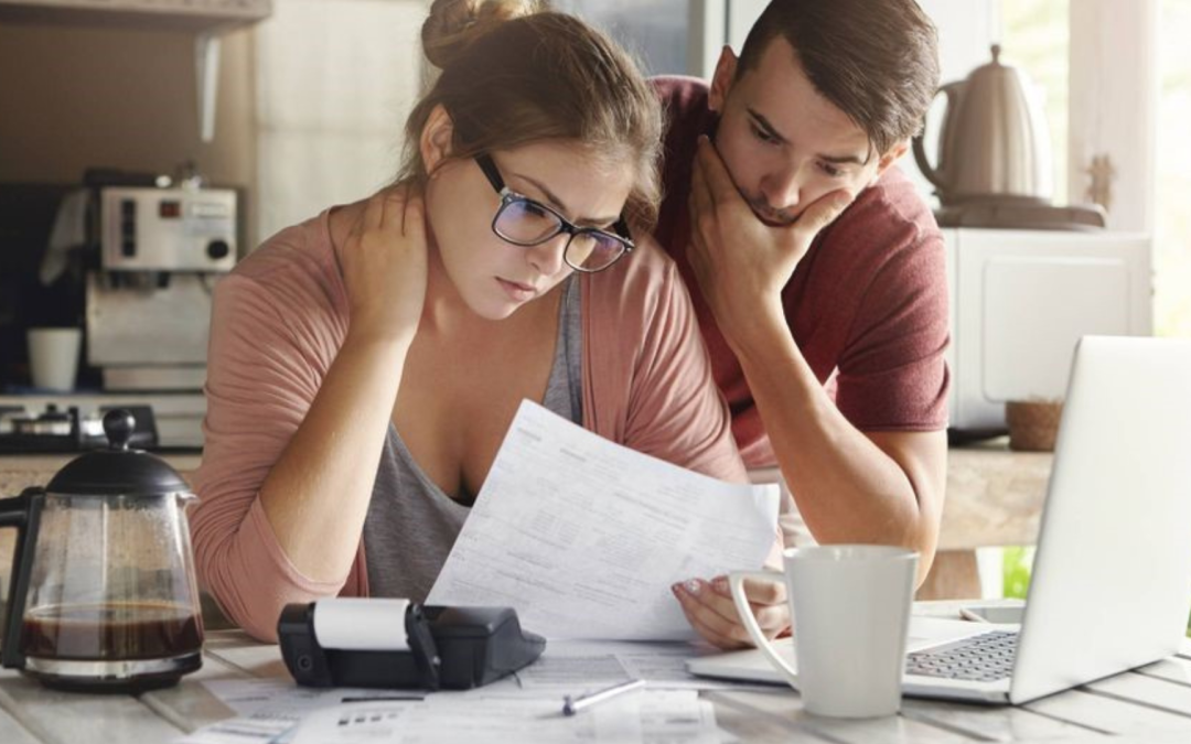 couple reviewing finances